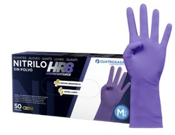 GUANTE NITRILO HR 8 MORADO (PAQ.50)