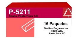 [04100JAB88884] Toallas ZIG ZAG blanca 1 capa (caja)