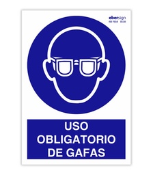 SEÑAL ISO O03 A4PN AL USO OBLIGATORIO DE GAFAS