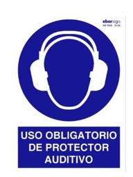 SEÑAL PVC O02 A4P USO OBLIGATORIO PROTECCTOR AUDITIVO