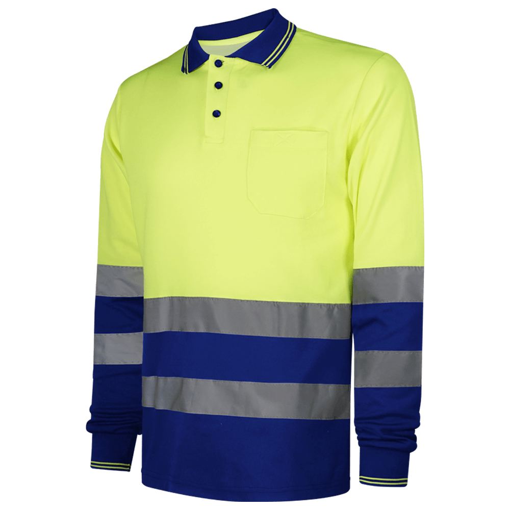 POLO AV WR302 BI ALG/POL M/LARGA AMARILLO