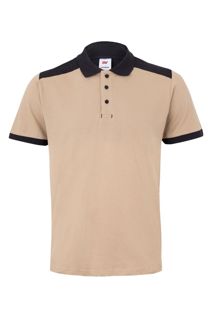 PLX_POLO M/C 105519S BEIGE/NEGRO
