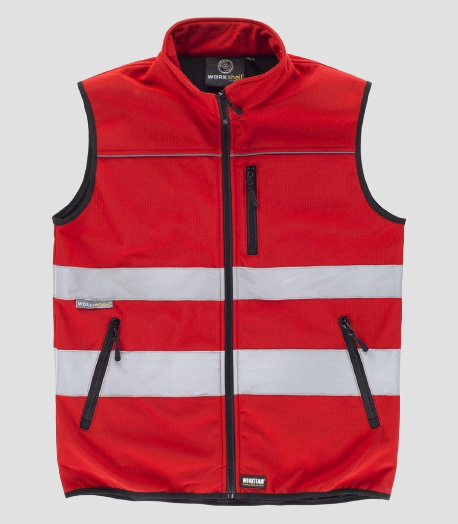 PLX_CHALECO C2922 WORKSHELL AV ROJO | Montex