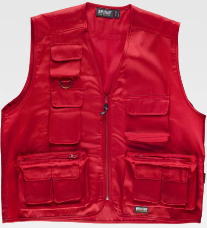 Chaleco tipo Safari cremallera nylon Ref. S3100