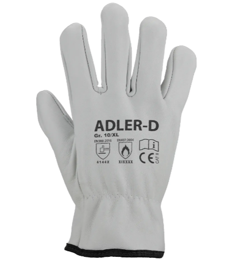 GUANTE PIEL FLOR ADLER-D 12/120