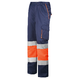 Pantalón Bicolor multi acolchado 2bandas+NARANJA