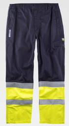 Pantalón AV bicolor ignífugo antestático Amarillo