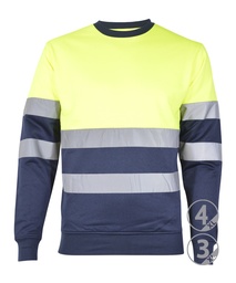 SUDADERA AV BICOLOR CUELLO REDONDO MANCHESTER