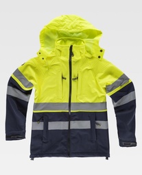 Chaqueta AV bicolor Softshell Amarillo