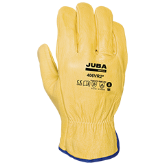 GUANTE 406VR2ª PIEL FLOR AMARILLO