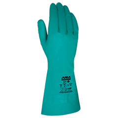 Guante nitrilo Jub821 flocado 33cm