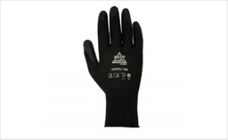 Guante Nylón con PU negro en palma PU100/KS