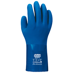 GUANTE 5656 PVC AZUL SOPORTE ALGODÓN