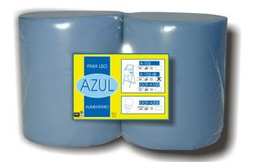 [04100JAB88876] Bobina celulosa industrial 3 capa azul A103