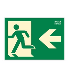 SEÑAL ALUMINIO EV13 A4L SALIDA CON PUERTA IZQUIERDA