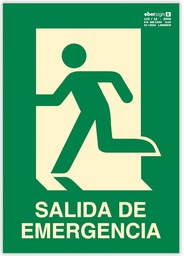 SEÑAL PVC EV01 A4L SALIDA DE EMERGENCIA IZQUIERDA
