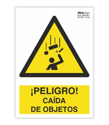 SEÑAL ISO A17 A4 AL PELIGRO CAIDA DE OBJETOS
