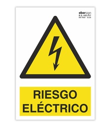 SEÑAL ADHESIVA A01 A4A RIESGO ELECTRICO