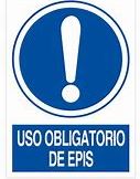 SEÑAL PVC O92 A4P "USO OBLIGATORIO DE EPIS