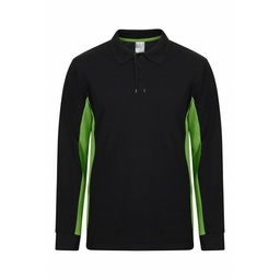 PLX_POLO 105514 BICOLOR M/L NEGRO/VERDE LIMA