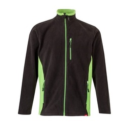 PLX_CHAQUETA 201504 POLAR BI NEGRO/VERDE LIMA