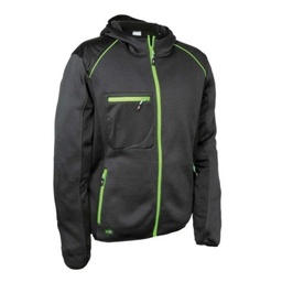 PLX_CAZADORA SOFTSHELL UCHAMI V376 GRIS/NEGRO/LIMA
